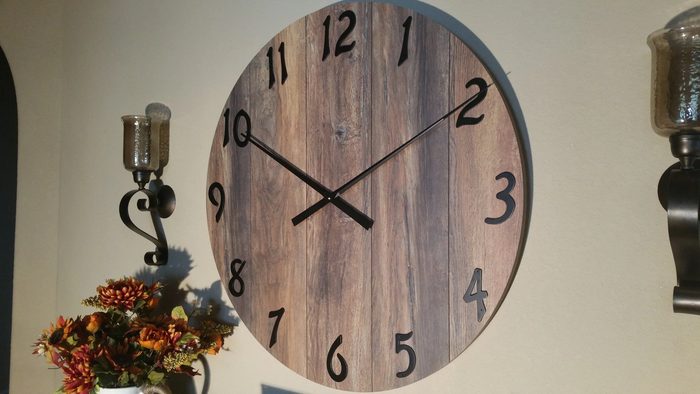 Large Rustic Clock