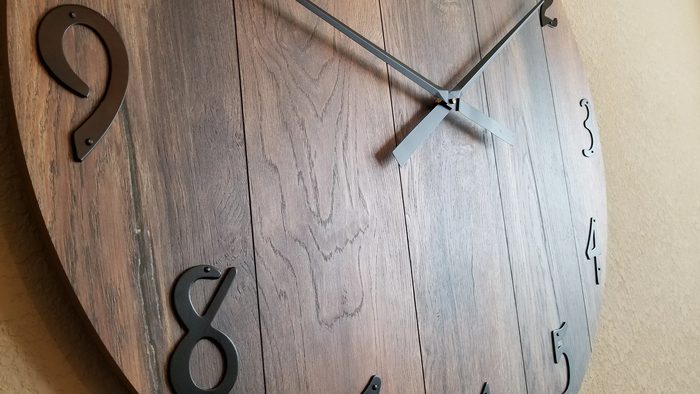 Large Rustic Clock