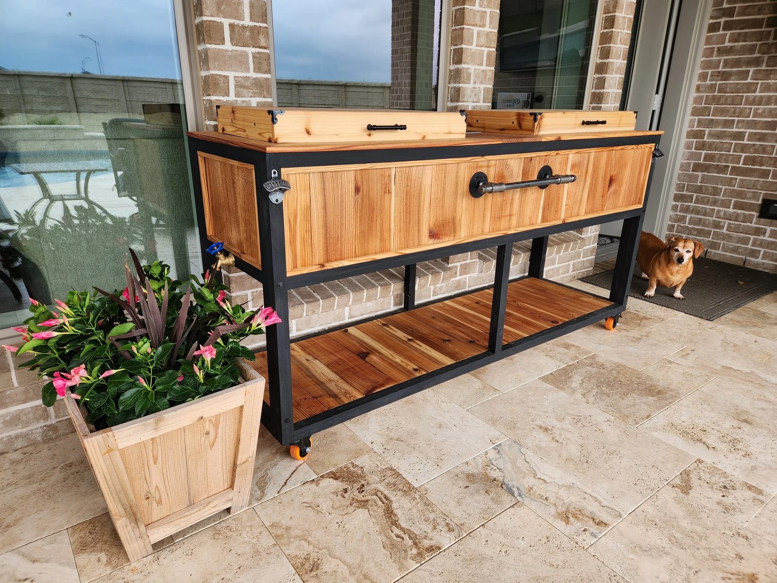 Cedar Patio Cooler