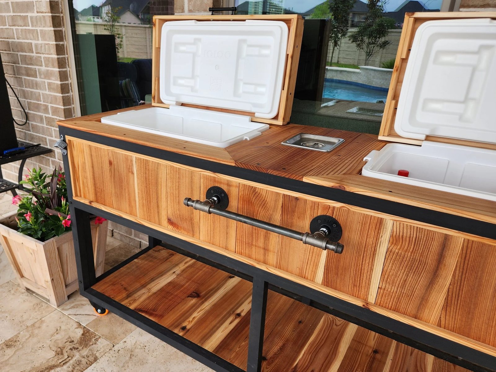 Cedar Patio Cooler