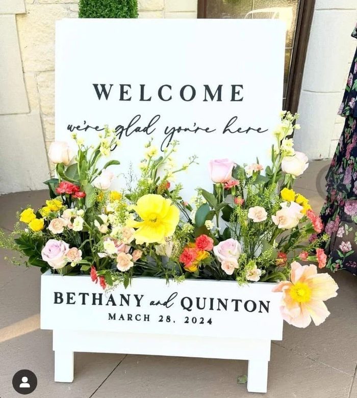 Wedding Welcome Sign