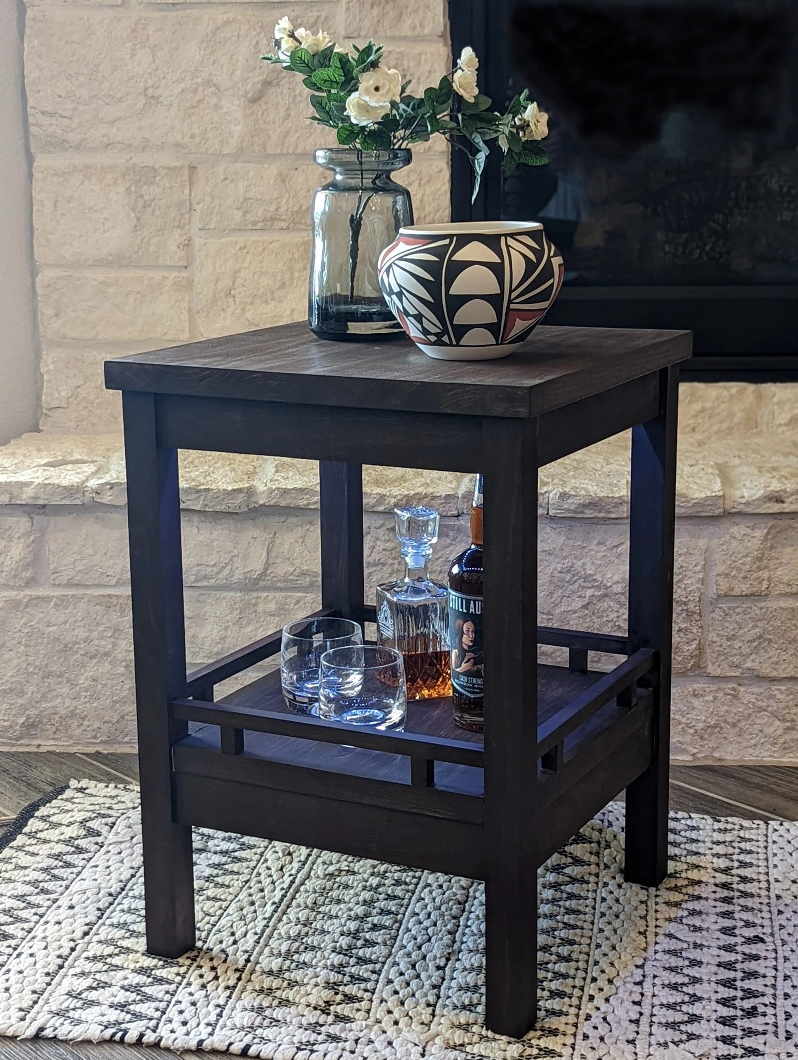 Whiskey End Table
