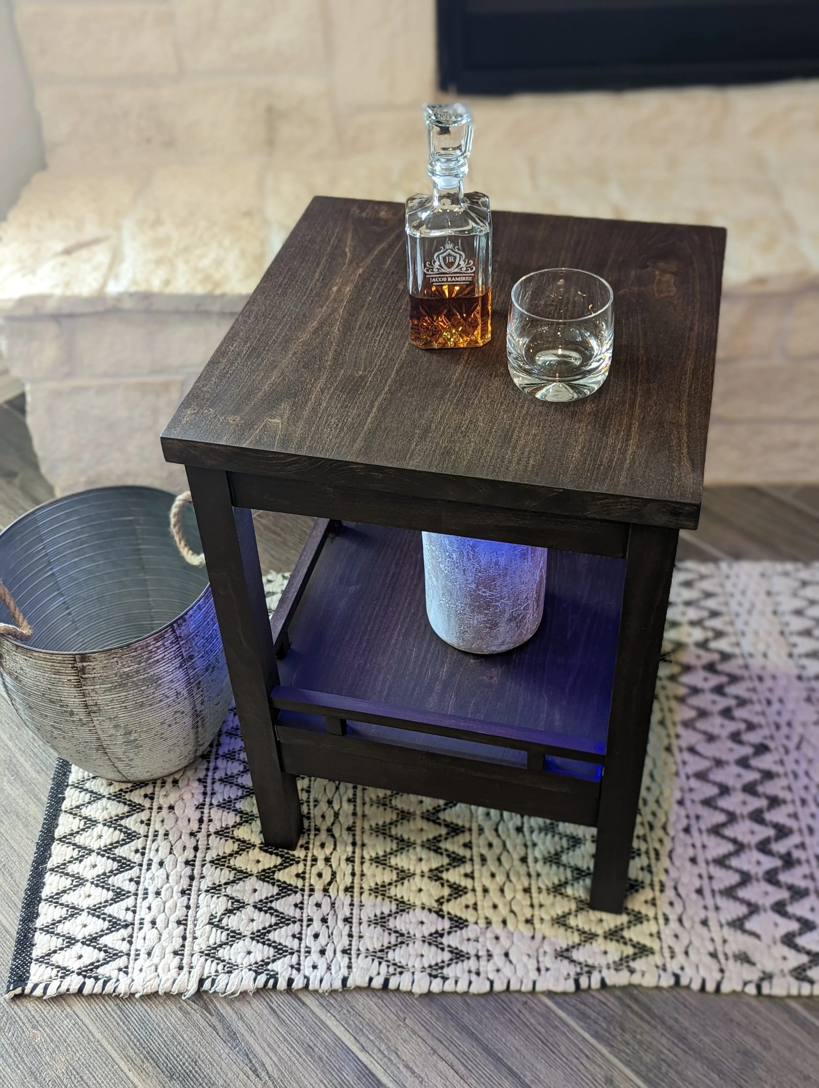 Whiskey End Table
