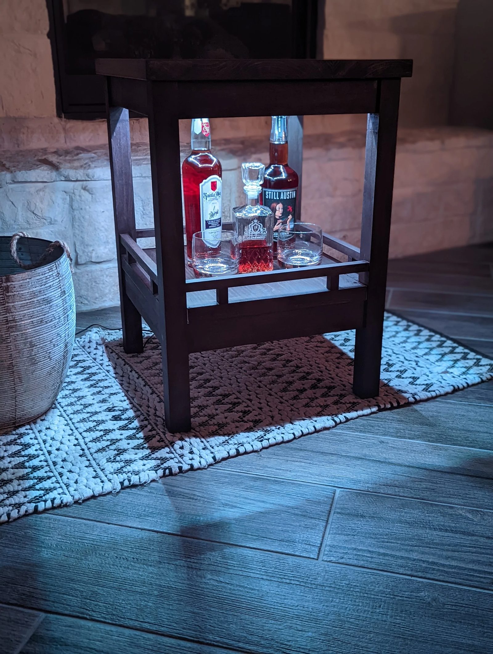 Whiskey End Table