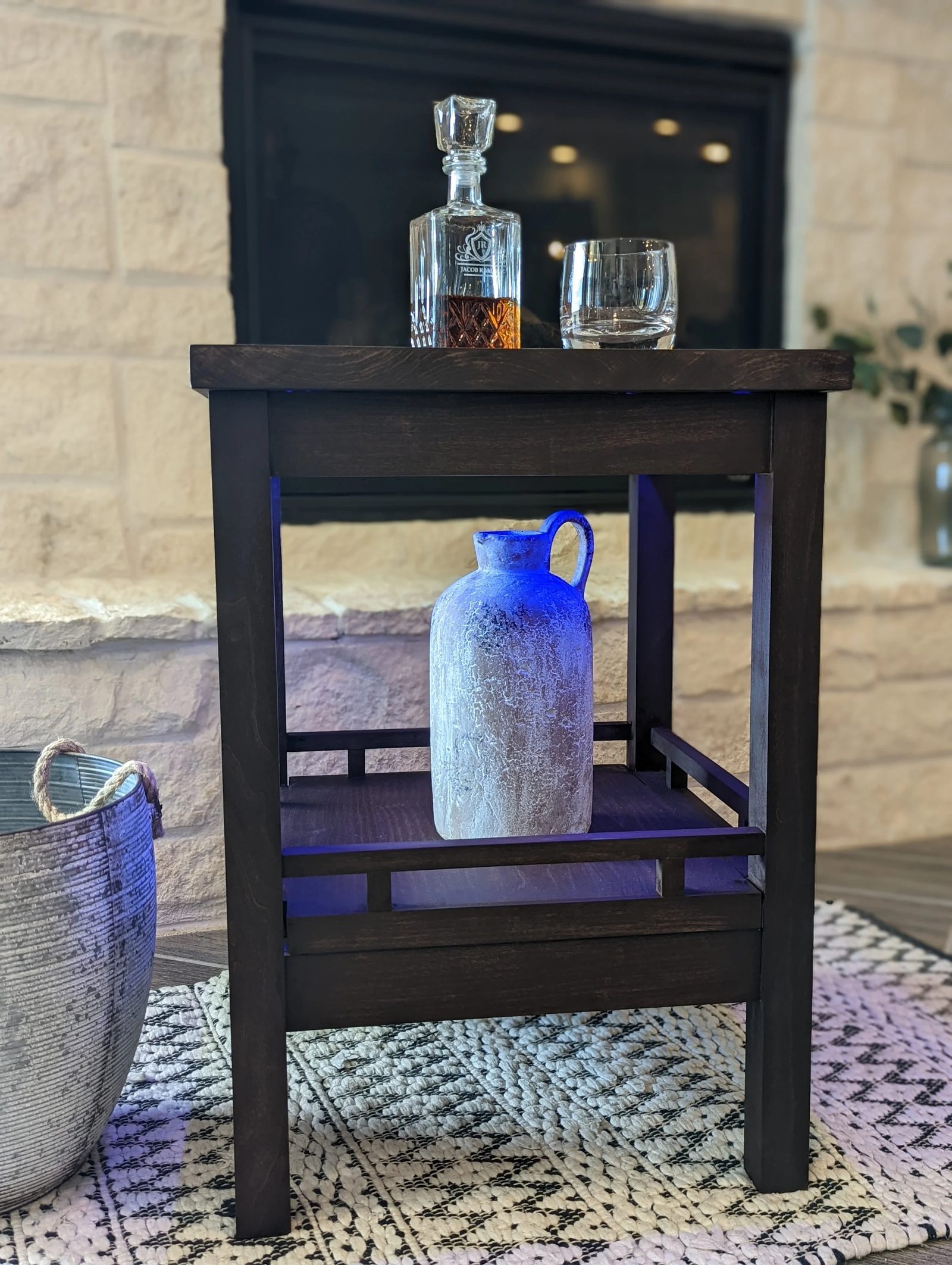 Whiskey End Table