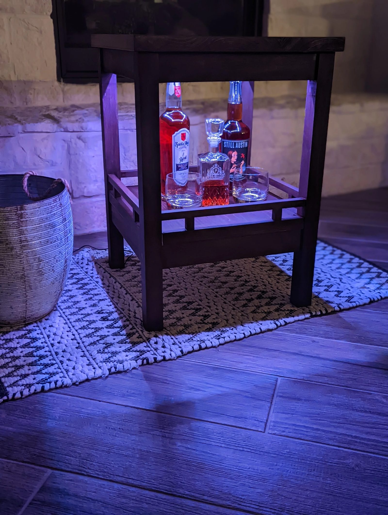 Whiskey End Table