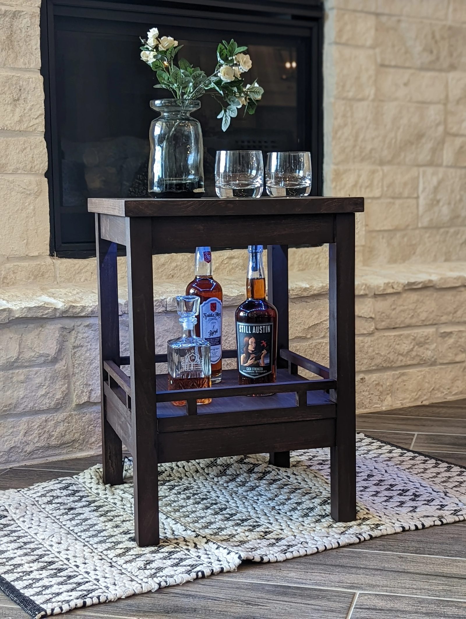 Whiskey End Table