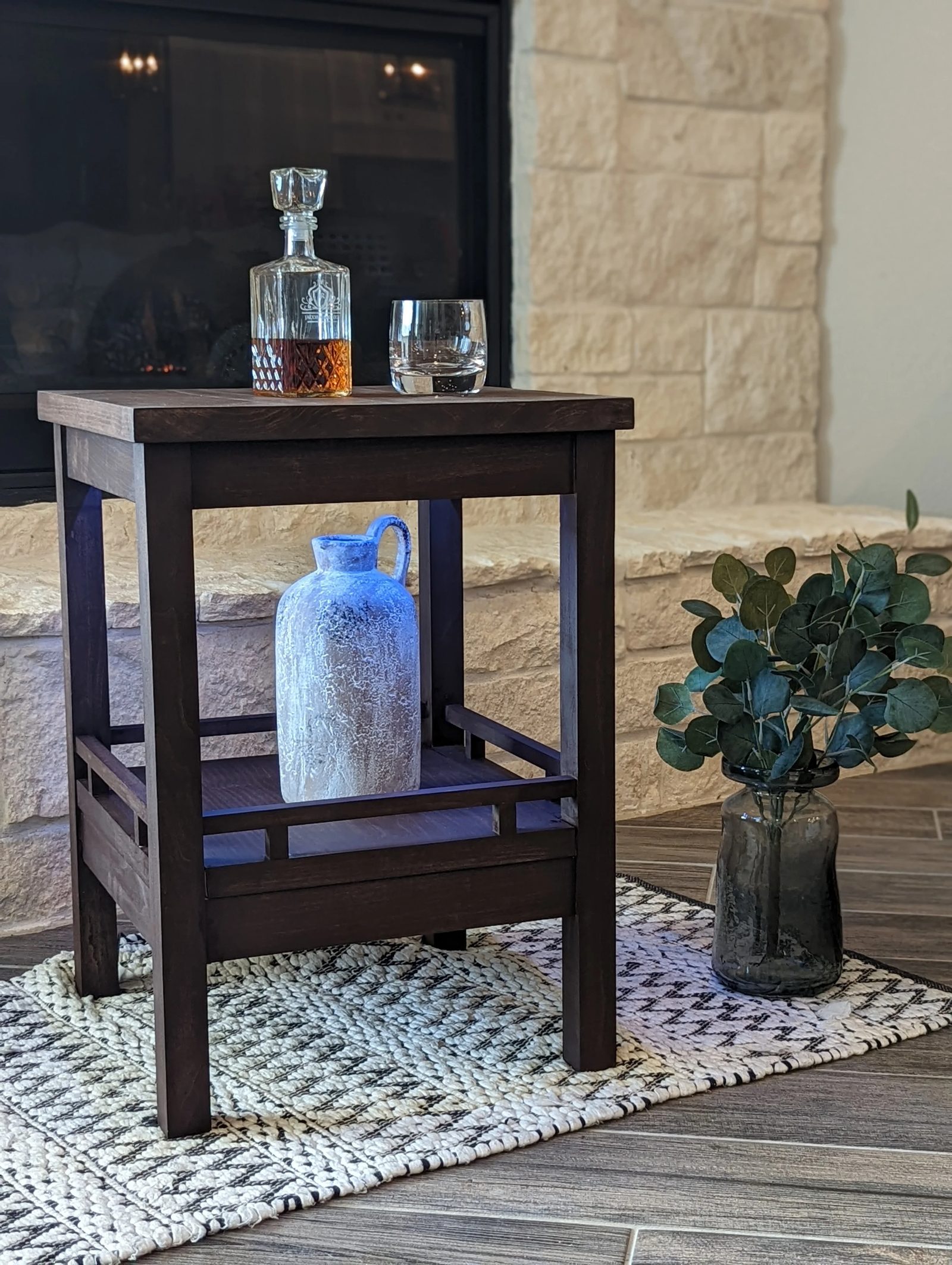 Whiskey End Table